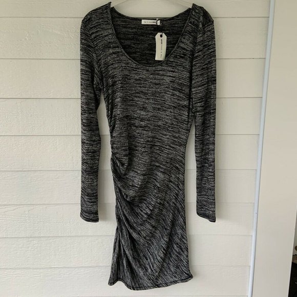 NEW! Rag & Bone Gray Twist Dress Long Sleeve M - Picture 2 of 6